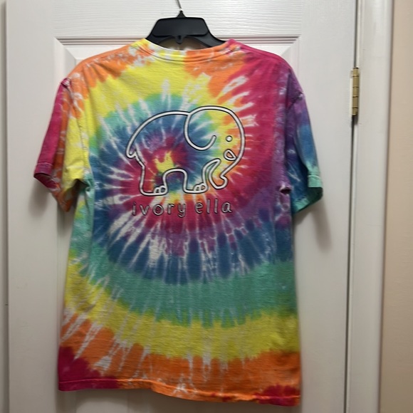 Ivory Ella Medium Tie Dye Short Sleeve T-shirt - Picture 3 of 3